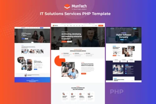 Mua Munteh - IT Solutions Services PHP Template giá rẻ