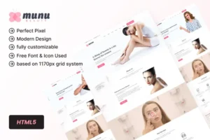 Mua Munu - Beauty HTML5 Template + RTL giá rẻ