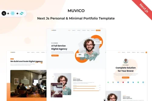 Mua Muvico - Next.js Personal & Minimal Portfolio giá rẻ