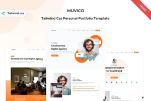 Mua Muvico - Tailwind CSS Personal Portfolio Template giá rẻ