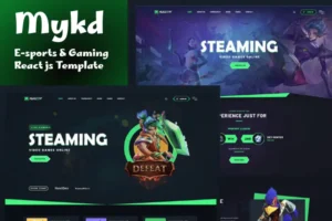 Mua MYKD - eSports and Gaming NFT ReactJS Template giá rẻ