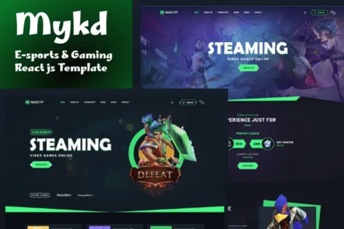 Mua MYKD - eSports and Gaming NFT ReactJS Template giá rẻ