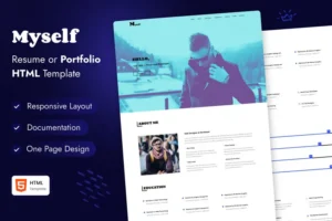 Mua MYSELF - Resume or Portfolio HTML Template giá rẻ