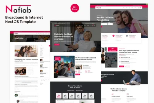 Mua Nafiab – Broadband & Internet Next JS Template giá rẻ