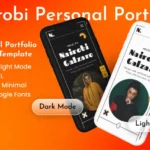 Nairobi – Personal Portfolio CV Mobile HTML