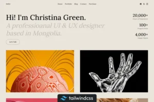 Mua Naru - Tailwind Personal Portfolio Template giá rẻ