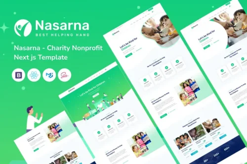 Mua Nasarna - Charity Nonprofit Next Js Template giá rẻ