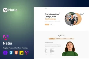 Mua Natia - Angular Personal Portfolio Template giá rẻ