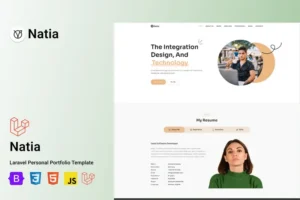 Mua Natia - Personal Portfolio Laravel Template giá rẻ