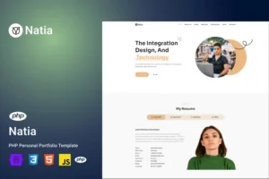 Mua Natia - Personal Portfolio PHP Template giá rẻ