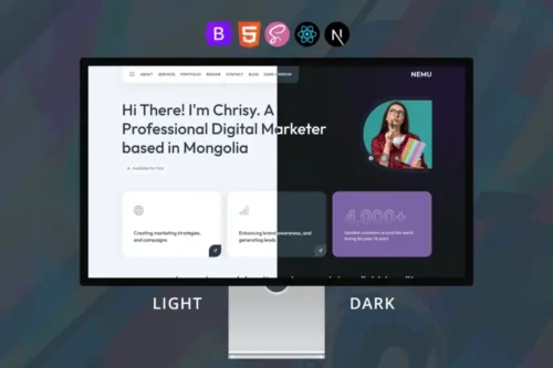 Mua Nemu - NextJS Personal vCard/Portfolio Template giá rẻ