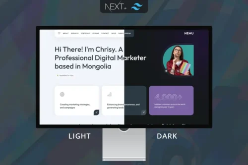 Mua Nemu - Tailwind NextJS Personal Portfolio Template giá rẻ