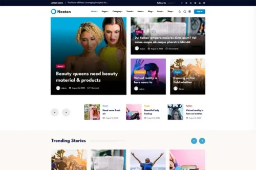 Mua Neoton - Blog News & Magazine HTML Template giá rẻ