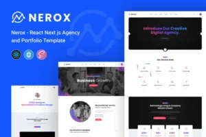 Mua Nerox - React Next js Agency & Portfolio Template giá rẻ