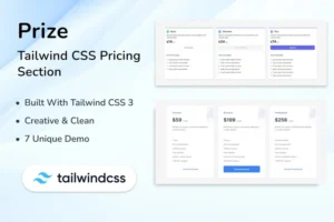 Mua New Creative Tailwind CSS Pricing Sections - Prize giá rẻ