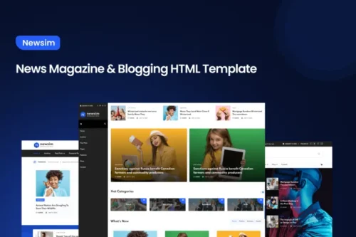 Mua Newsim - News Magazine & Blogging HTML Template giá rẻ