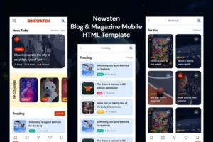 Mua Newsten - Blog & Magazine Mobile HTML Template giá rẻ