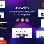 Newzin – Magazine & Newspaper HTML Template