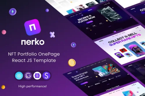 Mua NFT Portfolio Landing Page giá rẻ