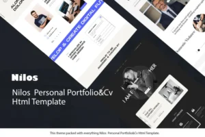 Mua Nilos - Personal Portfolio/CV HTML Template giá rẻ