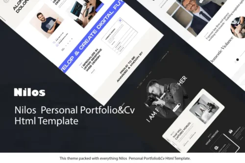 Mua Nilos - Personal Portfolio/CV HTML Template giá rẻ