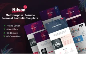 Mua Nilson - Personal Portfolio HTML Theme giá rẻ