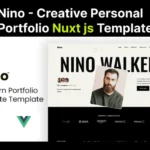 Nino – Modern Portfolio Nuxt JS Template