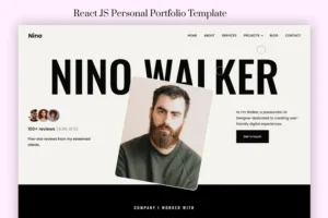 Mua Nino - React JS Personal Portfolio Template giá rẻ