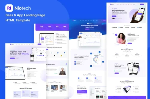 Mua Niotech- Saas & App Landing Page Template giá rẻ