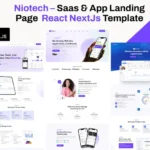 Niotech-Saas,Software, App Landing NextJS Template