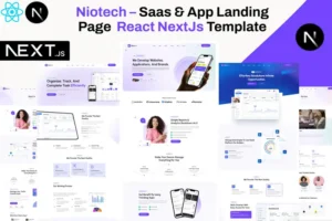 Mua Niotech-Saas,Software, App Landing NextJS Template giá rẻ