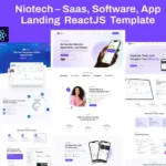Niotech-Saas,Software,App Landing ReactJS Template