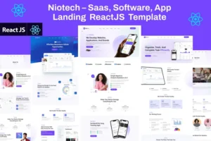 Mua Niotech-Saas,Software,App Landing ReactJS Template giá rẻ