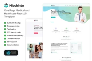 Mua Nischinto - Medical & Healthcare ReactJS Template giá rẻ