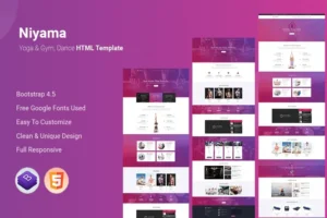 Mua Niyama | Multipurpose Yoga & Gym, Dance HTML5 And giá rẻ