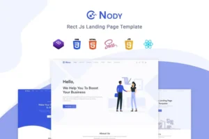 Mua Nody React - React Js Landing Page Template giá rẻ
