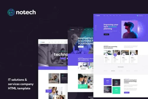 Mua Notech - IT Solutions & Services HTML Template giá rẻ