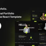 Noxfolio – Personal Portfolio Resume Reac Template