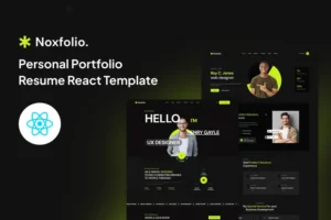 Mua Noxfolio - Personal Portfolio Resume Reac Template giá rẻ