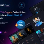 Nuron – NFT Marketplace React NextJS Template