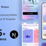 Nuton – Online Learning Next JS Mobile App | PWA