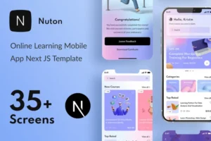 Mua Nuton – Online Learning Next JS Mobile App | PWA giá rẻ