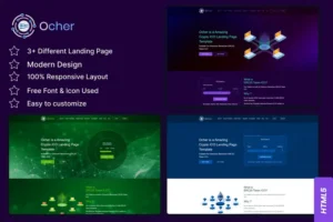 Mua Ocher - Bitcoin & Cryptocurrency Landing Page giá rẻ