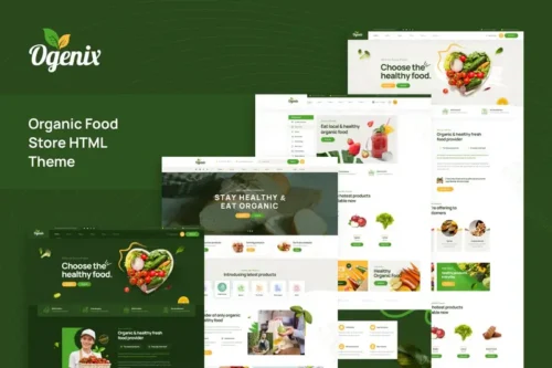 Mua Ogenix - Organic Food Store HTML Template giá rẻ