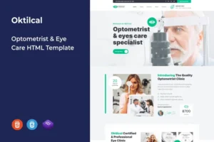 Mua Oktilcal - Optometrist & Eye Care HTML Template giá rẻ