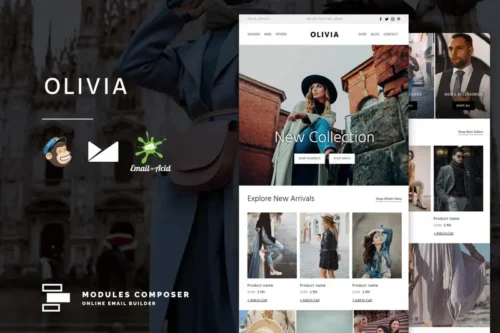 Mua Olivia - E-commerce Responsive Email Template giá rẻ