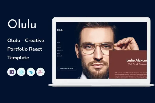 Mua Olulu - Creative Portfolio React Template giá rẻ