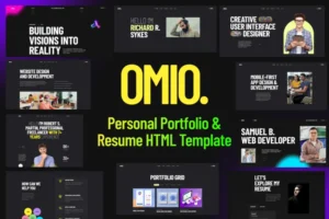 Mua Omio - Modern Personal Portfolio HTML Template giá rẻ