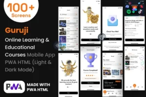 Mua Online Learning and Education Mobile App PWA HTML giá rẻ