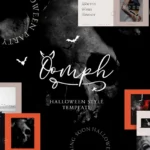 Oomph – Halloween Style One Page Template